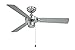 Produktbild AireRyder - Cyrus Deckenventilator ohne Beleuchtung | Leiser Ventilator mit Zugschalter in glänzendem Chrom-Design, Wendeflügel in schwarz/silber. Durchmesser 107 cm. (Farbe: Chrom & Schwarz/Silber)