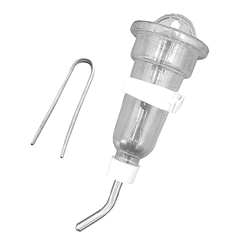 HOUDERCO Stainless Steel Pet Water Fountain Automatic Water Feeder 1 Set for Hamster Rabbit Mice