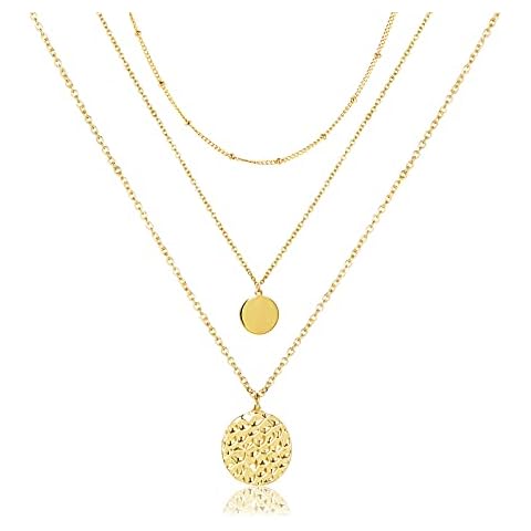HUASAI Star Necklace Choker for Women Cute Bead Necklace for Teen Girl Star Choker Necklace, Metal, alloy Cover
