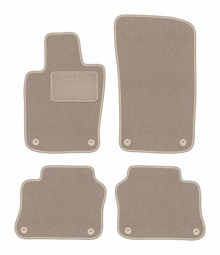 Tapis de voiture beige Porsche Panamera 2009-2016 tapis auto en velours