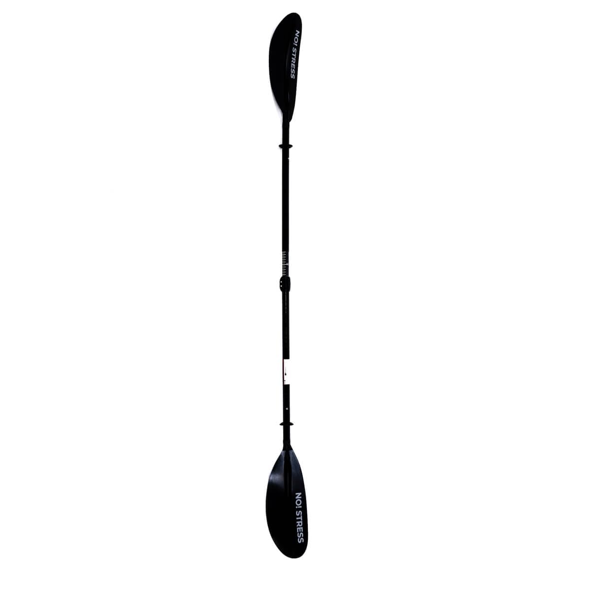 3s-sup No Stress Fiberglas Hybrid Kajakpaddel 4-teilig I Leichtes, schwimmfähiges Paddel I Verstellbare Länge 210-220 cm I Klickverschluss, Doppelklemme I Perfekt für Anfänger & Fortgeschrittene