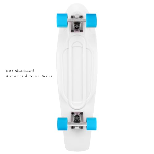 Image of KMX Skateboard 22 and 27 Inch, Classic Mini Cruiser Skateboard for Boys, Girls, Kids, Students, Adults, Teens, Mini Cruiser Board for Beginners and Advanced