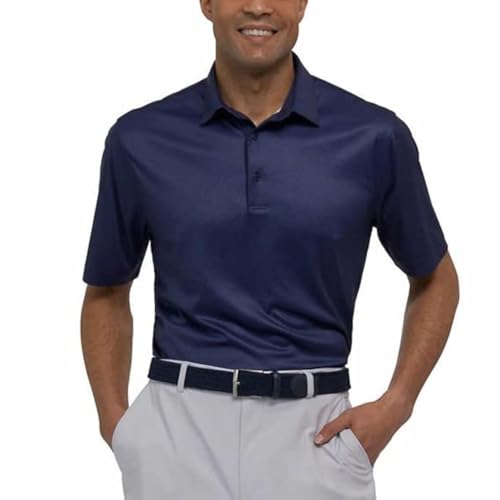 Polo de Golf de Rendimiento para Hombre Greg Norman, Color Peacoat, Talla Small