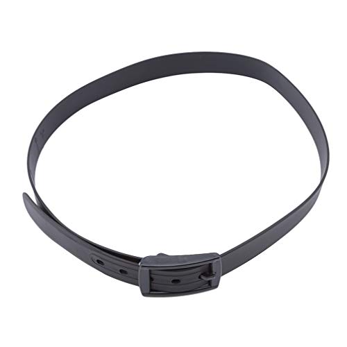 Plastic Belt Candy Color Silicone Rubber Belt Smooth Buckle for Women Men,black2