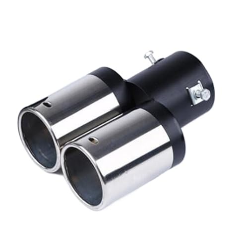 Garganta de cola de coche para renovar el tubo trasero oxidado con doble punta cromada