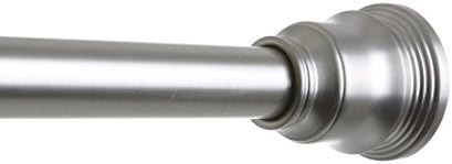 BINO Tension Shower Curtain Rod - Brushed Nickel - 42" to 72" - Adjustable Bathroom Curtain Rod Shower Rod Tension Rod Pole Tension Shower Rod
