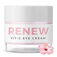 Teami Renew Eye Cream - Facial Skin Care Products - Under Eye Cream for Dark Circles and Puffiness Treatment for Women - Eye Cream Anti Aging Bags & Dark Circle Brightening with Niacinamide & Vit-C