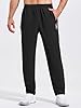 Gaiatiger Tracksuit Bottoms Men Quick Drying Jogging Bottoms Men's Casual Trousers Gym Workout Sweatpants with Zipper Pockets-C3039-Black-2XL #1