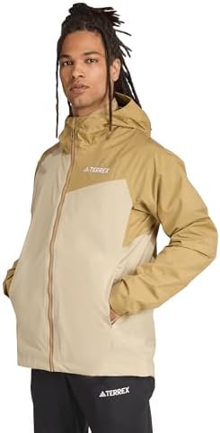 adidas Mens Terrex Multi 2L Rain.Rdy Jacket Hiking Athletic Outerwear Casual - Black