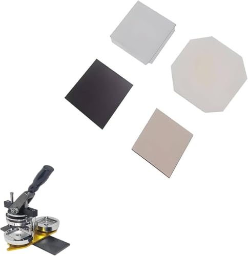 Máquina para hacer insignias – 100 juegos de imanes para nevera fotográficos de 5 x 5 cm, kit de fabricación de botones cuadrados personalizados para imanes de bricolaje, fácil de usar Máquina para hacer insignias – 100 juegos de imanes para nevera fotográficos de 5 x 5 cm, kit de fabricación de botones cuadrados personalizados para imanes de bricolaje, fácil de usar