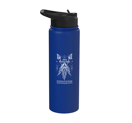 444 Protection Angel Number Affirmation Numerology Stainless Steel Insulated Water