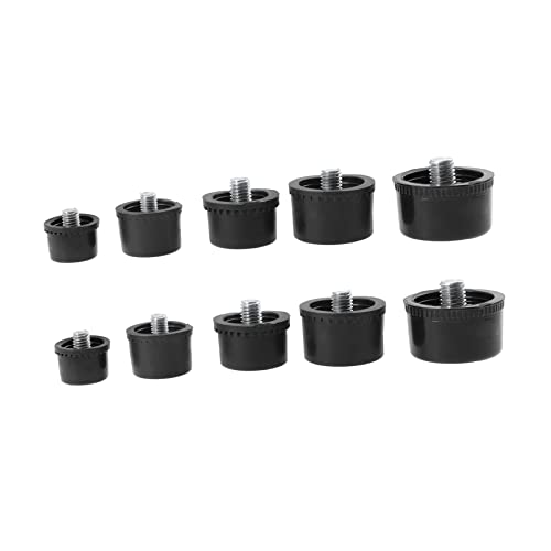 IWOWHERO Carpenter Hammer Replacement Parts 10pcs Mallet Hammer Heads Black 25mm/30mm/35mm/40mm/45mm Easy Install