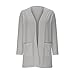 Girls Lightweight Cardigan Sweater Teen Cute Knit Open Front Oversized School Uniform Long Sleeve Sweaters with Pockets (US, Age, 13 Years, 14 Years, Grey)