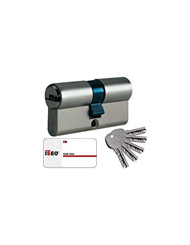 Iseo R6 – Cylindre de sécurité nickelé de lame longue de 30 x...