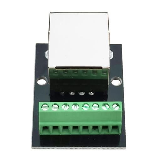 4PCS RJ45 Conector Hembra para Ethernet con Placa Adaptadora miniatura 4