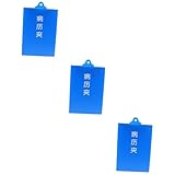 Cabilock 3 Stück Aufbewahrungs-Klemmbrett faltbar Pflegezubehör für die Arbeit Klemmbretter klein hat Speicher-Zwischenablage Pflegezubehör für Krankenschwestern Aluminiumlegierung Blau