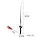 KierHunter Retractable Sword, Tai Chi Kung Fu Martial Arts Magic Sword for Exercises Performance Halloween (Stainless Steel)