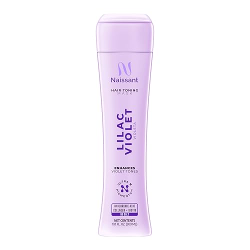 Image of Naissant Lilac Violet Hair Toning Mask | Ultra High-Purity Pigments | Color Depositing Violet Tone | Hyaluronic Acid, Collagen & Biotin | Paraben, Ammonia & Sulfate Free | 10.1 Fl. Oz