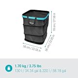 Gardena worek na odpady ogrodowe PopUp rozmiar L: Prostokątny, łatwy w obsłudze, składany worek na odpady do ogrodu, pojemność 220 l, do zbierania odpadów zielonych (11716-20)