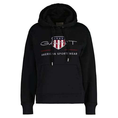 Sweat GANT Archive Shield noir XL femme idéal pour un week-end cocooning