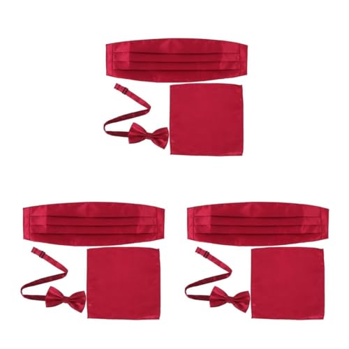 VALICLUD 3 Juegos Faja De Vestir Para Hombre Perchas De Centímetros Pegatinas Decorativas Pegatinas Para Puertas De Coche Boquilla De Varilla De Pegamento Grande Rojo Poliéster 3 Piezas * 3