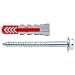 Produktbild fischer DUOPOWER 10 x 50 S, Universaldübel mit Sicherheitsschraube, 2-Komponenten-Dübel, Kunststoffdübel zur Befestigung in Beton, Ziegeln, Stein, Gipskarton uvm., 25 Dübel + 25 Schrauben