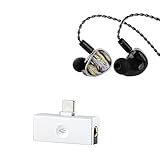 Linsoul Kiwi Ears Étude in Ear Monitor, 3BA+1DD+1BN Hybrid Driver IEM Earphones, Gaming Earbuds Kiwi Ears Allegro Mini Portable IEM DAC, in Ear Monitor Amplifier, USB C to 3.5/4.4mm Output