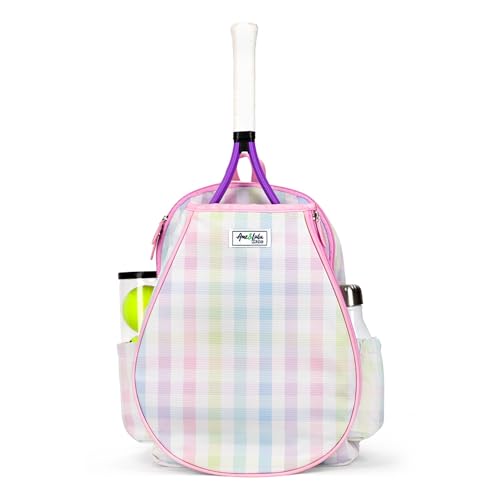 Ame & Lulu Little Love Tennis Backpack (Rainbow Gingham)