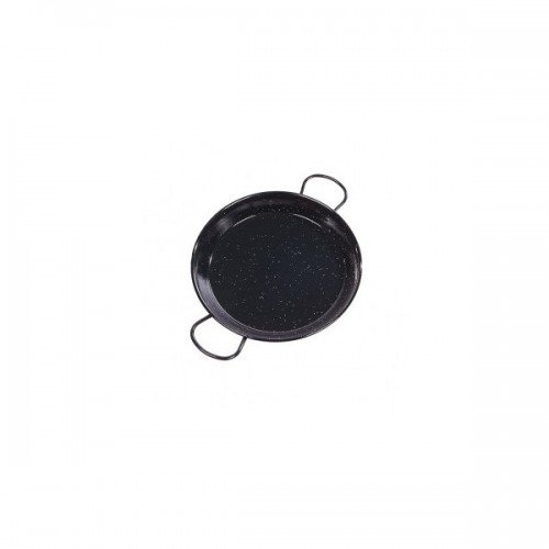 Poêle à paella en acier émaillé de 22 cm pour cuisiner de bons plats en camping