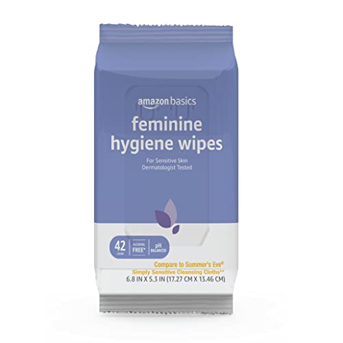 Amazon Basics Feminine Hygiene Wipes, Alcohol Free, pH Balanced, Gynecologist Tested, Fresh Scent, 168 Count (4 Packs of 42) - Image 3