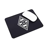 Borussia Mönchengladbach Mauspad “Classic” | Offizieller Fanartikel Fohlenshop | schwarzes Mousepad in modernem Vereins - Design mit VFL Raute Bedruckt