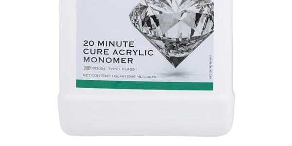 Keystone 1013094 Diamond D 20-Minute Cure Acrylic Liquid Monomer 1 Quart Bottle