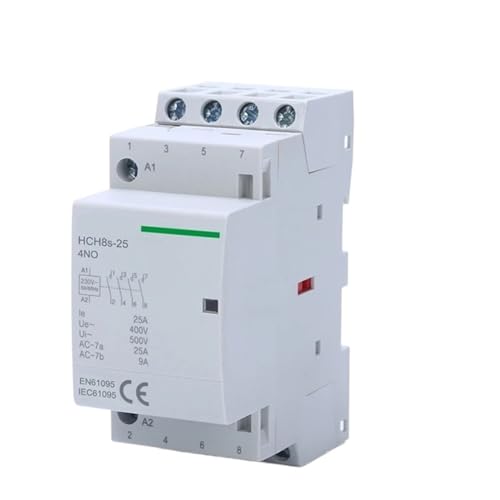 Contacteur modulaire HCH8s-25 4P 25A 4NO AC230V pour tableau electrique sur rail Din