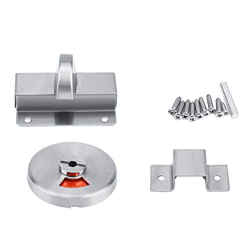 ROSEBEAR verrou de salle de bain en acier inoxydable avec indicateur de verrouillage de cloison et accessoires de quincaillerie Cover