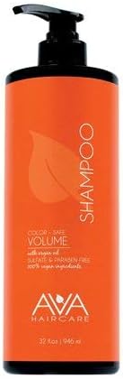 Ava Haircare - Volume Shampoo - Vegan, Sulphate Free, Paraben Free, Cruelty Free (33oz)