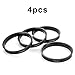 Carkio Car Hub Centric Rings 72.6-65.1 mm Set of 4 ABS Plastic Hub Rings