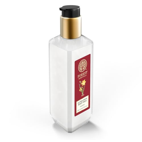 Image of Forest Essentials Ultra-Rich Body Milk Nargis | Ayurvedic Nourishing Body Lotion to Replenish Skin Moisture and Leave it Smooth & Scented