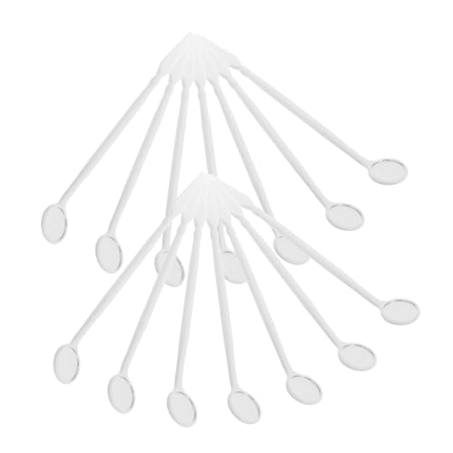 HAPINARY 100pcs Single-use for Dentist Tooth Mirror Teeth Inspection Mirror Oral Care Tool Small Hand