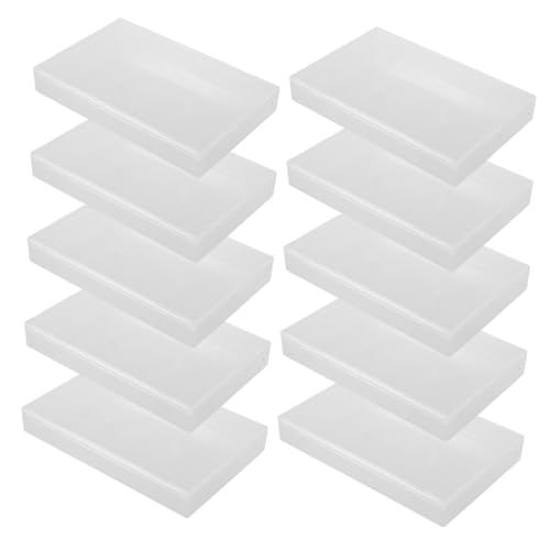 STOBAZA 10pcs Clear Plastic Cassette Tape Case Vintage Protective Storage for Audio Cassettes Organize and Display Your Collection with Craftsmanship and Efficient Design