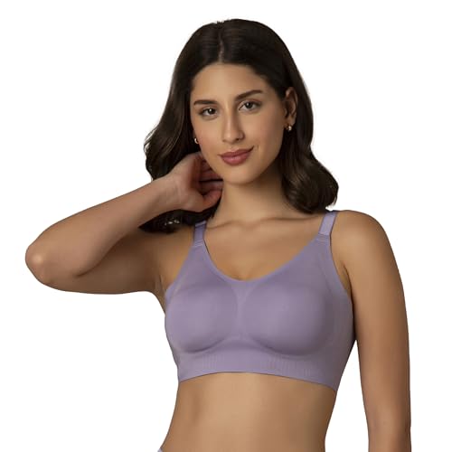 Image of Amante Non Padded Non Wired Full Coverage Invisible Support Seamless Adjustable Straps Skins Invisi Support Bra BRA02001