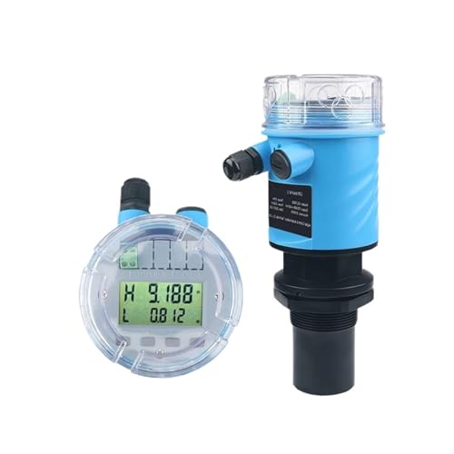 LDHJBNAC Ultrasonic Level Meter IP68 5m 10m 4-20mA Level Meter No Contact Oil Liquid Tank Level Sensor Grain Corn Silo Level Measurement(0-8m 4-20mA)