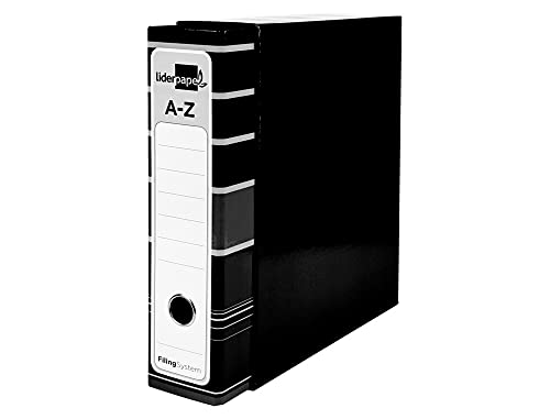 Lever Arch File Cardboard DIN A4 Black, Black/White