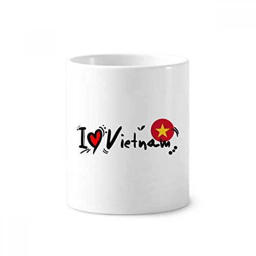 Cadeau Vietnam Coeur tasse céramique blanche de 350ml pour proches et passionnés