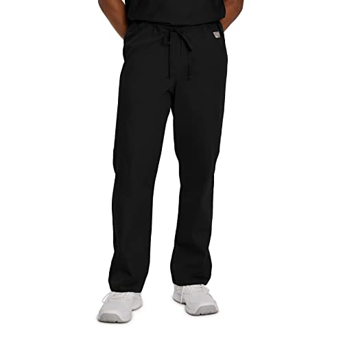 Landau Scrub Zone Unisex Relaxed Fit No-Pocket Scrub Pants LB403 Black XL