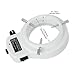 AmScope LED-144W-ZK White Adjustable 144 LED Ring Light Illuminator for Stereo Microscope & Camera