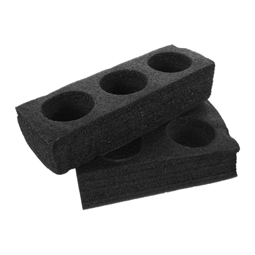 YUYUETIME 2 Piezas Portavasos de Espuma para Bebidas Unidades Soporte para Vasos de Café Refrescos y Botellas Orificios Compatible con Portavasos RV Antideslizante y Reutilizable