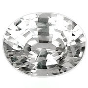 Oxyde de zirconium ovale blanc de 2,50 carats pour la création de bijoux homme et femme