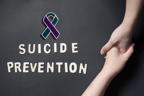 Image of Suicide Awareness and Prevention Pin - Bulk Packs - Variety Pack of Teal & Purple Ribbon Pin Perfect for Support Groups, Gift-Giving and Fundraising