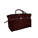 — Design tendance : Ce sac à main en daim pour femme présente un design simple et décontracté, une texture douce et délicate, exprimant un style moderne et luxueux.