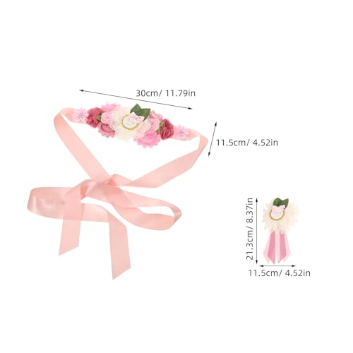 Cinturón de flores para vestido de maternidad y fotos de embarazada 2